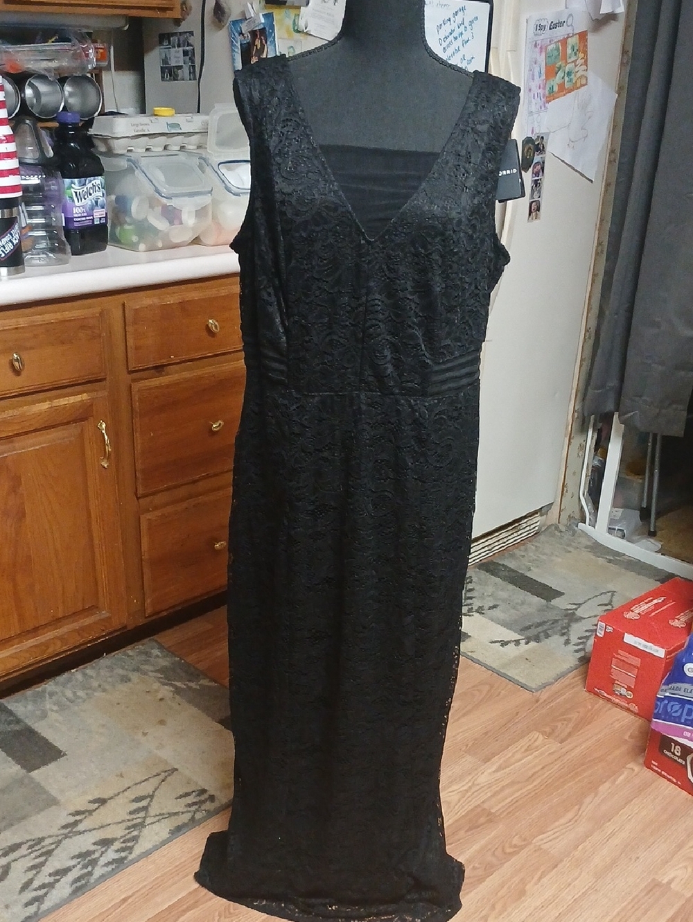 torrid Black Lace V-Neck Maxi Dress